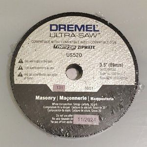 Dremel Masonry Cutting Wheel For Ultra Saw US520 1X4 Silicon Carbide 30 Grit